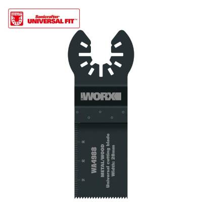 WORX WA4988 Çok Amaçlı Raspalama Makinası İçin 28x40mm Metal, Ahşap, Fiberglas, PVC Universal Kesme Bıçağı - Worx