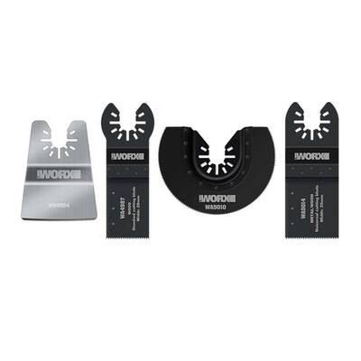 Worx - WORX WA5092 4 Parça Universal Metal, Ahşap Kesme ve Raspalama Aksesuar Seti