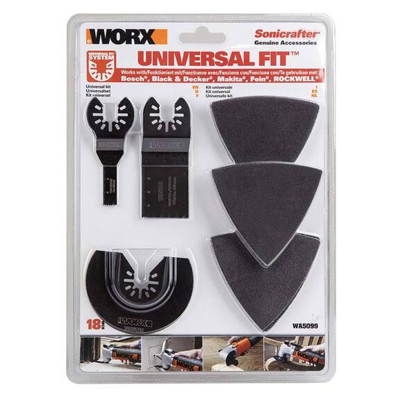 WORX WA5099 18 Parça Universal Metal, Ahşap Kesme ve Zımpara Kâğıdı Aksesuar Seti - 2