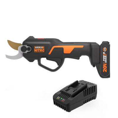 WORX WG330E 20Volt 2.0A Li-ion Tek Akülü Profesyonel Kömürsüz Dal Budama Makası - Worx