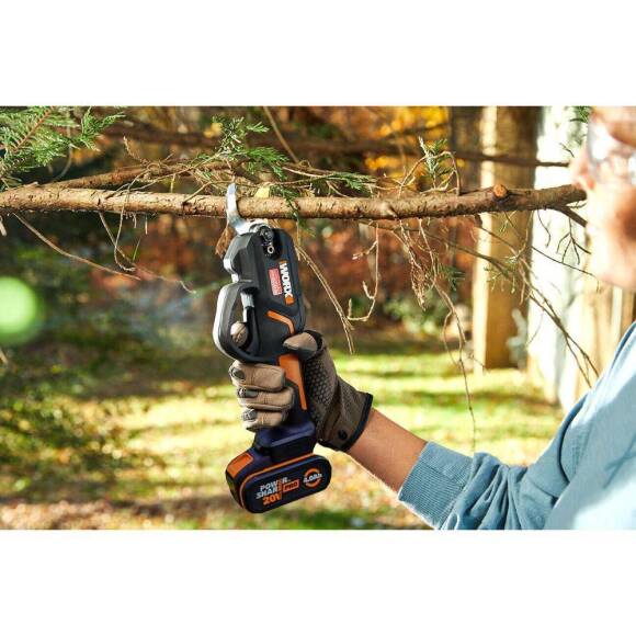 WORX WG330E 20Volt 2.0A Li-ion Tek Akülü Profesyonel Kömürsüz Dal Budama Makası - 7