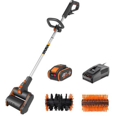 WORX WG441E 20Volt 4.0Ah. Li-ion Tek Akülü 165MM Profesyonel Çok Amaçlı Şarjlı Zemin Fırçası - Worx