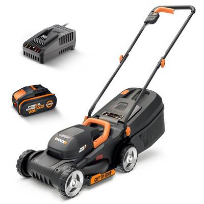 WORX WG730E 20Volt 4.0Ah. Li-ion 30cm Profesyonel Kömürsüz Şarjlı Çim Biçme - 1