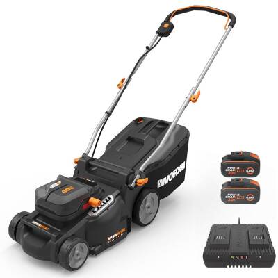WORX WG737E 40Volt 4.0Ah. Li-ion 37CM Profesyonel Kömürsüz Şarjlı Çim Biçme - Worx