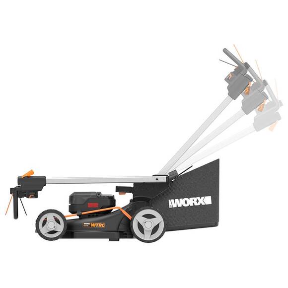 WORX WG749E 40Volt 4.0Ah. Li-ion 46CM Profesyonel Kömürsüz Şarjlı Çim Biçme - 3