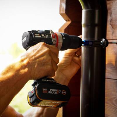 WORX WX-JCR 20Volt/2.0Ah Li-ion Çift Akülü Kömürsüz Profesyonel Darbeli Şarjlı Matkap - 6
