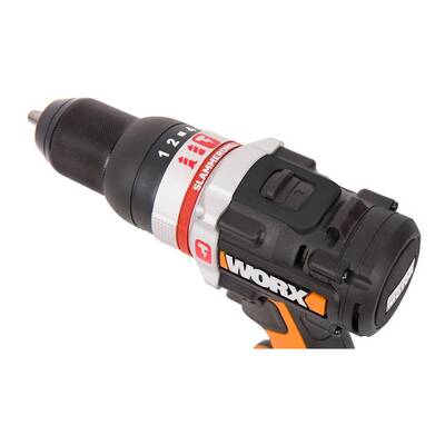 WORX WX-JCR 20Volt/2.0Ah Li-ion Çift Akülü Kömürsüz Profesyonel Darbeli Şarjlı Matkap - Thumbnail