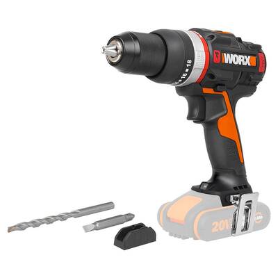 Worx - WORX WX-JCR.9 20Volt Kömürsüz Profesyonel Darbeli Matkap (Akü Dahil Değildir)