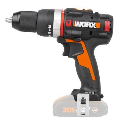 Worx - WORX WX-JCR.9 20Volt Kömürsüz Profesyonel Darbeli Matkap (Akü Dahil Değildir) (1)