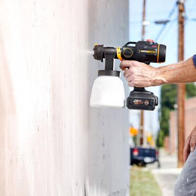 WORX WX020.9 20Volt Kömürsüz Devir Ayarlı Boya Tabancası + 4 Parça Yedek Nozul/Meme (Akü Dahil Değildir) - 5