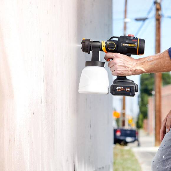 WORX WX020.9 20Volt Kömürsüz Devir Ayarlı Boya Tabancası + 4 Parça Yedek Nozul/Meme (Akü Dahil Değildir) - 5
