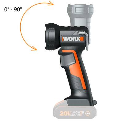 Worx WX025.9 20Volt 160/350 Lümen Profesyonel Çok Fonksiyonlu Led Fener (Akü Dahil Değildir) - Worx (1)