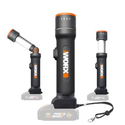 WORX WX027.9 20Volt 510 Lümen Çok Fonksiyonlu Led Fener (Akü Dahil Değildir) - Worx