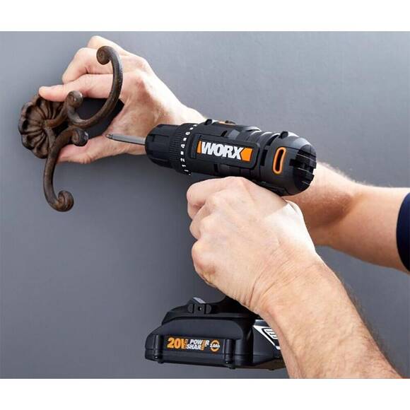 WORX WX100 20Volt/2.0Ah. Li-ion Tek Akülü Profesyonel Şarjlı Matkap - 7