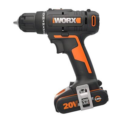 WORX WX100 20Volt/2.0Ah. Li-ion Tek Akülü Profesyonel Şarjlı Matkap - Thumbnail