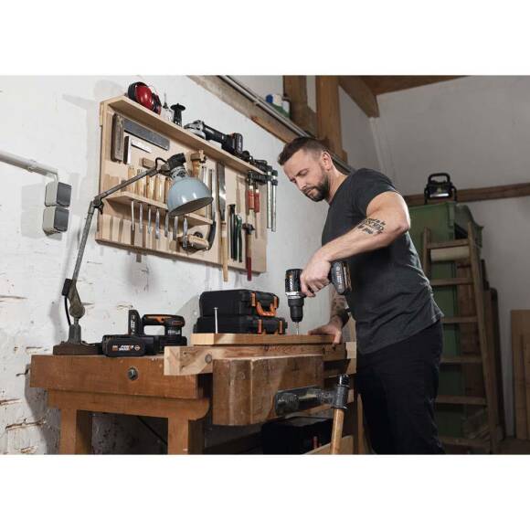 WORX WX102 20Volt/2.0Ah Li-ion Çift Akülü Kömürsüz Profesyonel Şarjlı Matkap - 4