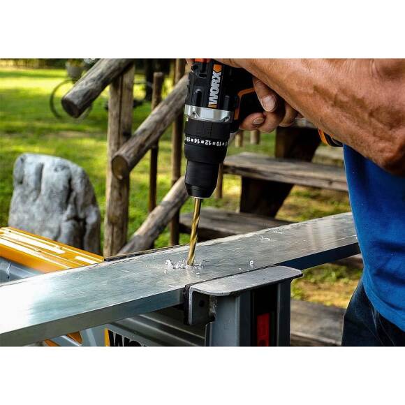 WORX WX102 20Volt/2.0Ah Li-ion Çift Akülü Kömürsüz Profesyonel Şarjlı Matkap - 5