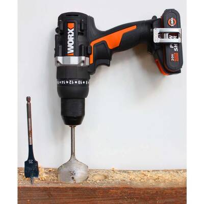 WORX WX102 20Volt/2.0Ah Li-ion Çift Akülü Kömürsüz Profesyonel Şarjlı Matkap - 8