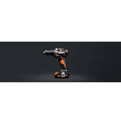 WORX WX102 20Volt/2.0Ah Li-ion Çift Akülü Kömürsüz Profesyonel Şarjlı Matkap - 9