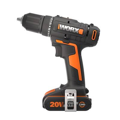 WORX WX108 20Volt/2.0Ah. Li-ion Çift Akülü Profesyonel Şarjlı Matkap - Worx (1)