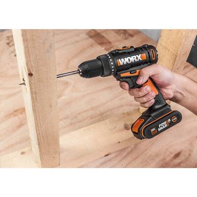 WORX WX108 20Volt/2.0Ah. Li-ion Çift Akülü Profesyonel Şarjlı Matkap - Thumbnail