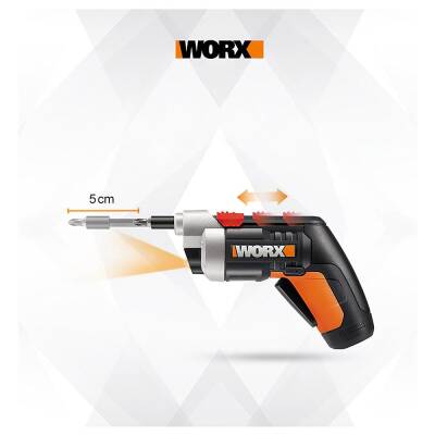 WORX WX252 4Volt/1.5Ah. Li-ion Şarjlı Tornavida + 10 adet Bits Uç - Worx (1)