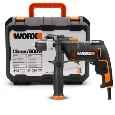 WORX WX317.2 600Watt 13mm Profesyonel Darbeli Matkap - Worx