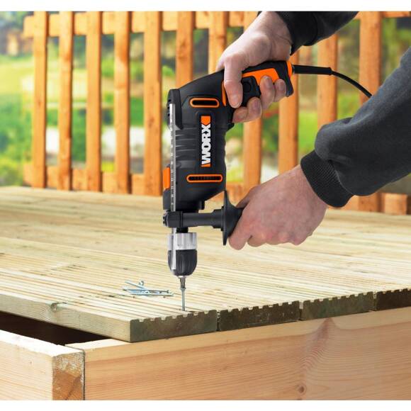 WORX WX317.2 600Watt 13mm Profesyonel Darbeli Matkap - 5