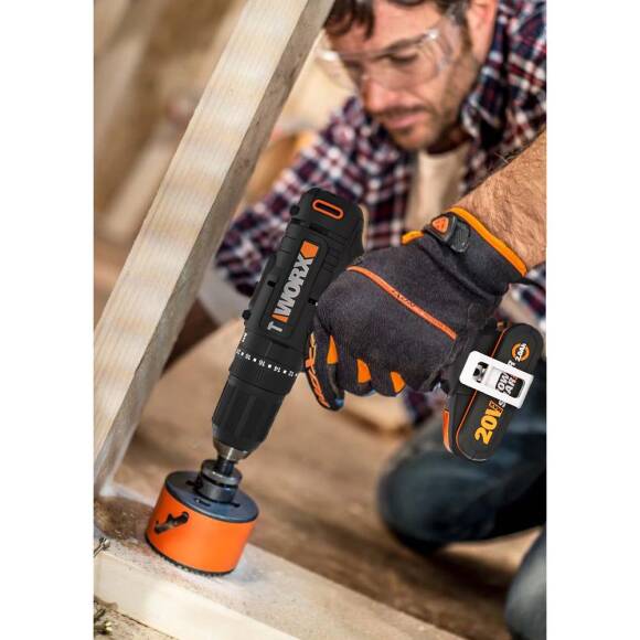 WORX WX370.9 20Volt Profesyonel Şarjlı Darbeli Matkap (Akü Dahil Değildir) - 6