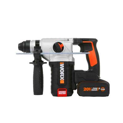 Worx - WORX WX380 20Volt 4.0Ah. 2.2J Li-ion Çift Akülü Şarjlı Profesyonel SDS-Plus Pnömatik Kırıcı/Delici (1)
