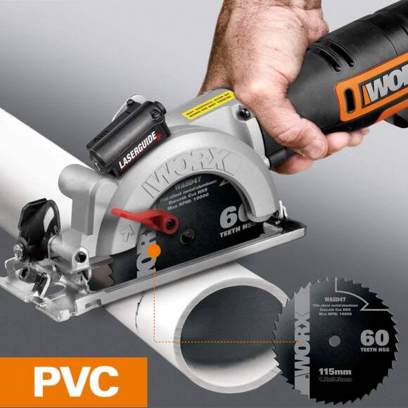 WORX WX437 800Watt 120mm Profesyonel Çok Amaçlı Lazerli Daire Testere - 7