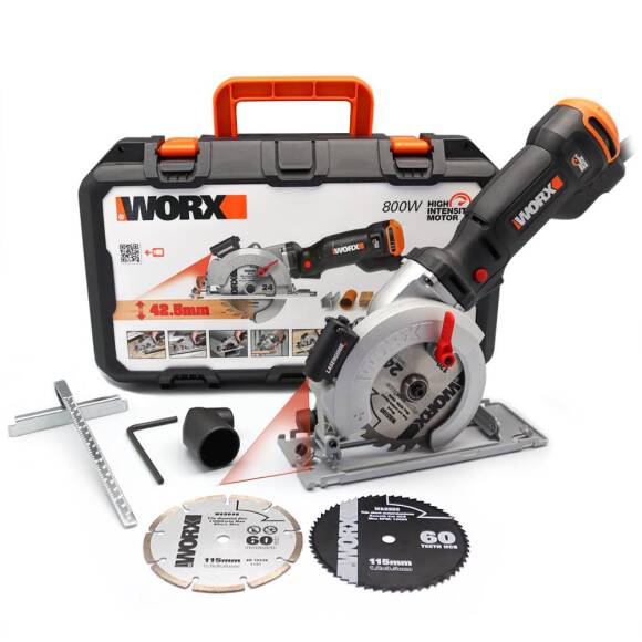 WORX WX437 800Watt 120mm Profesyonel Çok Amaçlı Lazerli Daire Testere - 1
