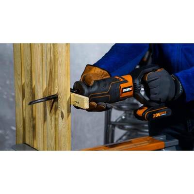 WORX WX500.9 20Volt Profesyonel Tilki Kuyruğu Testere (Akü Dahil Değildir) - 8