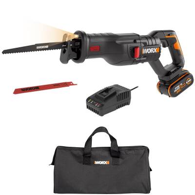 WORX WX516 20Volt 4.0Ah. Li-ion Kömürsüz Profesyonel Tilki Kuyruğu Testere - Worx