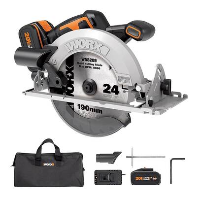 WORX WX520 20Volt 4.0Ah. Li-ion Kömürsüz Profesyonel Daire Testere - Worx