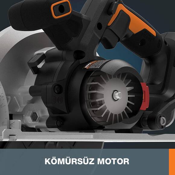 WORX WX520 20Volt 4.0Ah. Li-ion Kömürsüz Profesyonel Daire Testere - 4