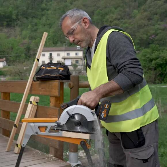 WORX WX526.9 20Volt 165mm Profesyonel Şarjlı Daire Testere (Akü Dahil Değildir) - 4