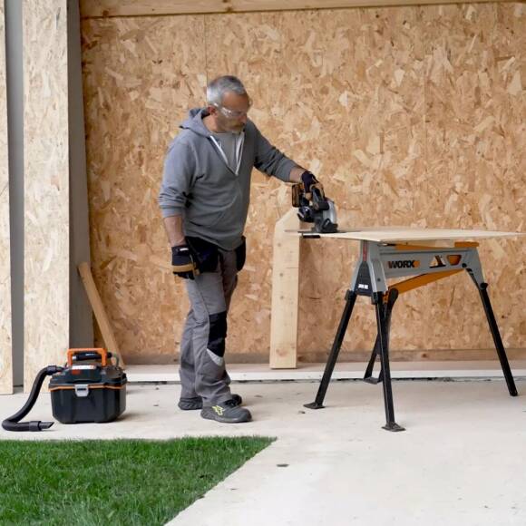WORX WX526.9 20Volt 165mm Profesyonel Şarjlı Daire Testere (Akü Dahil Değildir) - 5