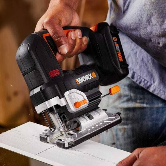 WORX WX542 20Volt 2.5Ah. Li-ion Tek Akülü Profesyonel Kömürsüz Şarjlı Dekupaj Testere - 9