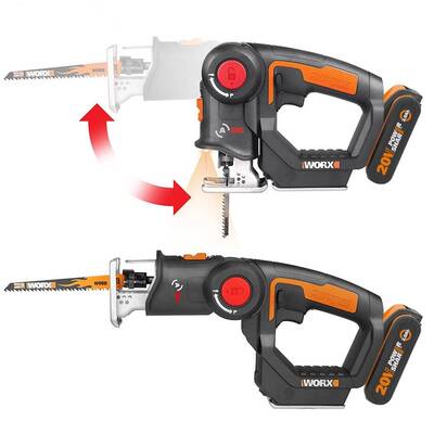 WORX WX550 20Volt 2.0Ah. Li-ion Profesyonel Dekupaj ve Tilki Kuyruğu Testere - Worx (1)