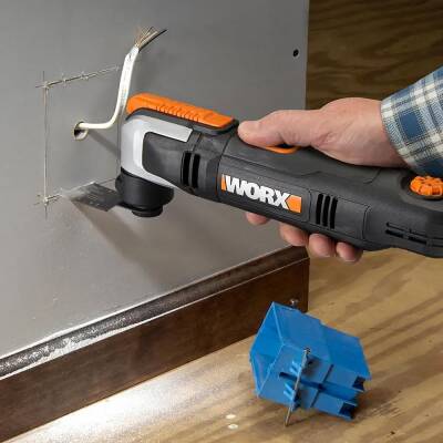 WORX WX686 250Watt Profesyonel Çok Amaçlı Devir Ayarlı Kesme Raspalama ve Zımpara + 19 Adet Aksesuar - Worx (1)