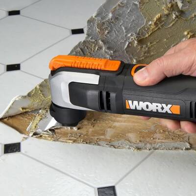 WORX WX686 250Watt Profesyonel Çok Amaçlı Devir Ayarlı Kesme Raspalama ve Zımpara + 19 Adet Aksesuar - 6