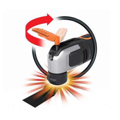 WORX WX686 250Watt Profesyonel Çok Amaçlı Devir Ayarlı Kesme Raspalama ve Zımpara + 19 Adet Aksesuar - 8