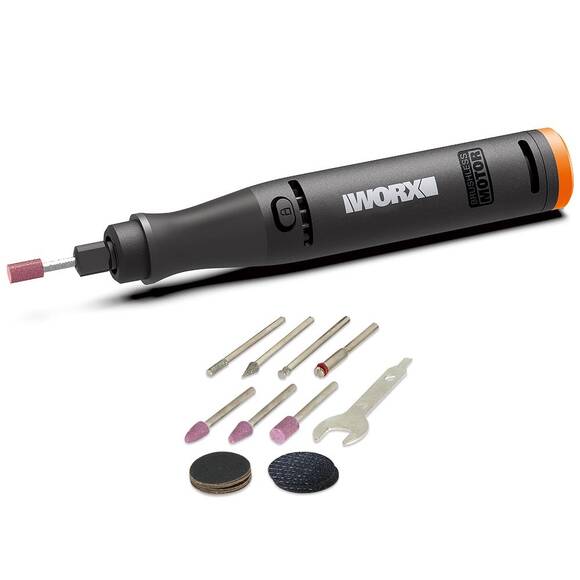 WORX WX739.9 MAKERX 20Volt Kömürsüz Profesyonel Gravür Makinesi + 19 Aksesuar (Akü Dahil Değildir) - 1