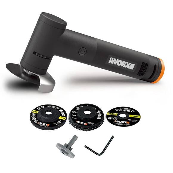 WORX WX741.9 MAKERX 20Volt Kömürsüz Profesyonel 50mm Avuç Taşlama + 3 Aksesuar (Akü Dahil Değildir) - 1