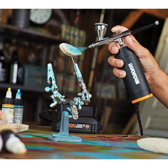 WORX WX742.9 MAKERX 20Volt Profesyonel Mini Air Brush Boya Tabancası (Akü Dahil Değildir) - 4