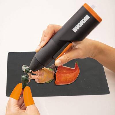 WORX WX746.9 MAKERX 20Volt Profesyonel Sıcak Mum Silikon Tabancası + 10 Silikon (Akü Dahil Değildir) - 10