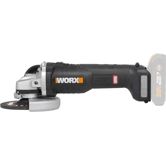 WORX WX812.9 20Volt 125mm Kömürsüz Profesyonel Avuç Taşlama (Akü Dahil Değildir) - 2