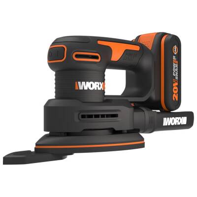WORX WX822 20Volt 2.0Ah. Li-ion Şarjlı Profesyonel Üçgen Mouse Zımpara - Worx (1)