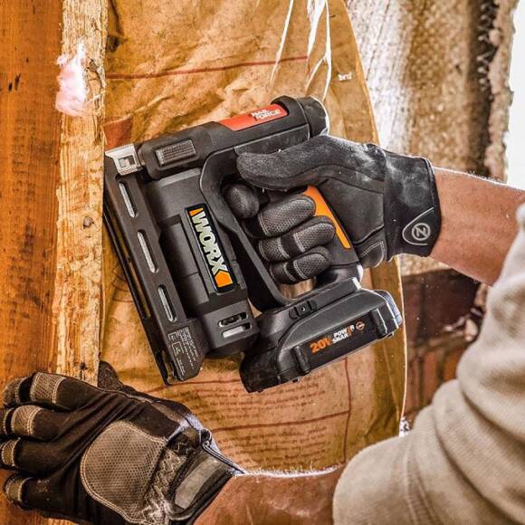 WORX WX843 20Volt/2.0Ah. Li-ion Şarjlı Profesyonel 6-14mm Zımba ve 15mm Çivi Çakma + 3500 adet Yedek Zımba ve Çivi - 4